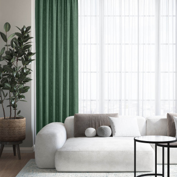 Штора блэкаут рогожка 150*270см хвоя Волшебная ночь *1/4