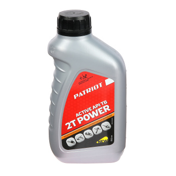 Масло д/2-х тактных двигателей 592мл минеральное POWER ACTIVE 2Т PATRIOT *1
