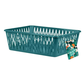 яяяКорзина для хранения пластм. "Mexican fresh" 380х275х12мм KL201410578 (Keeplex)*1/12