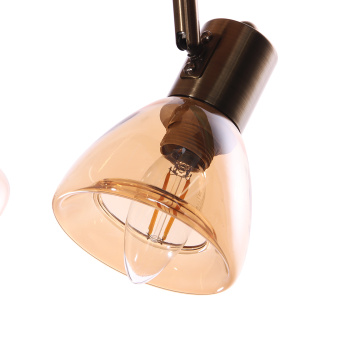 Светильник настенный (спот) N5104/2 AB+WOOD Е14 2*40W  VERNER LIGHTING *1