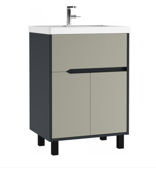 Тумба /Домино/ "Карат 60" серый тауп(выпис. раков. КШ149-Unit, КХ000-Классика 60, КЧ089-Альба60)*1/4