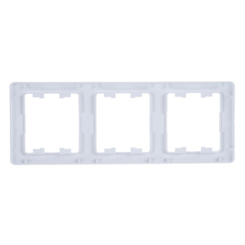 Рамка "Glossa" 3-м. вертик. бел. GSL000107 *1