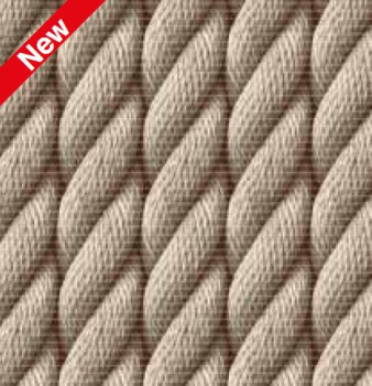 Коврик для ванной ПВХ шир. 65см х15м "DEKOMARIN" 246А "Вязаный узор на бежевом" (Турция) *15