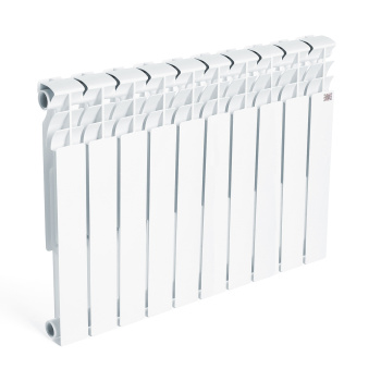 Радиатор алюминиевый 10 секций STI, 500 мм, белый