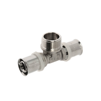 Тройник переходной 20х3/4"(Ø20)х20 пресс/папа VALTEC 233 *1/10