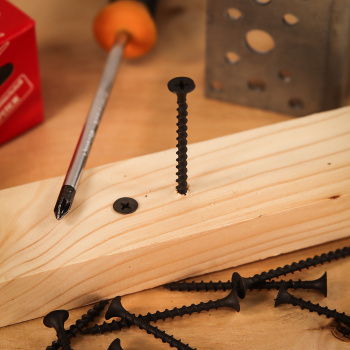 Саморезы по дереву 3.5х51 мм BROZEX, крупная резьба, фосфатированные, 400 шт.