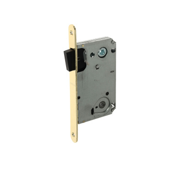 Защелка врезная п/ручку и фиксатор ЗОЛОТО матовое МАГНИТНАЯ 5300-М-WC-G Апекс *1/40