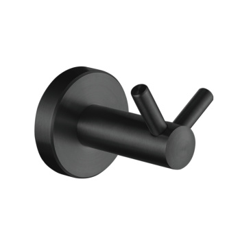 Крючок Accoona A12601-1 двойной (черный) *1/100