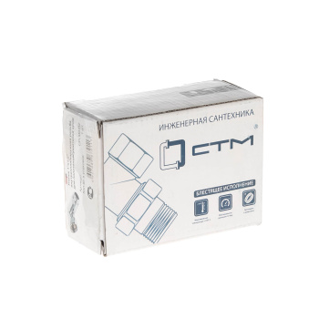 Уголок сан.тех 1*1/2" для п/с М/П (хром) СТМ CPLM0112 *1