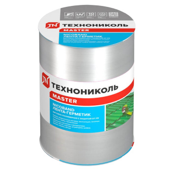 Лента-герметик 3х0.15 м ТехноНиколь Nicoband, самоклеящаяся, серебристый