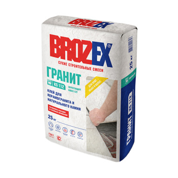 Клей для плитки 25 кг BROZEX Гранит KS 112, С2 Т