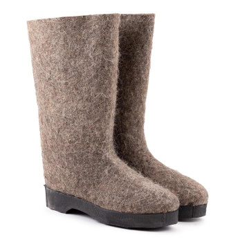 Валенки мужские,цвет серый, подошва резина, р-р 43-44 (31 см) 5386474 *3