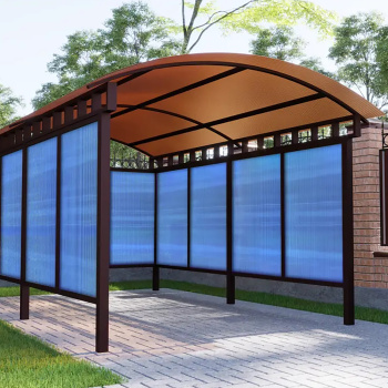 Поликарбонат 4 мм сотовый Главный агроном, 2.1х6 м, 0.47 кг/м², синий