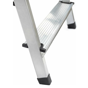 Стремянка алюминиевая 2-х сторонняя 3 ступени, выс.верхн. площ.0,60м "UFUK AL"111403 "Perilla" *1