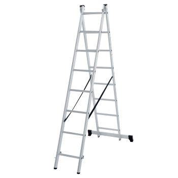 Лестница многофункциональная складная алюм. 2х 8ступ.,общ.дл.3,44м,max н.150кгNV1220 1220208"НВ"*1