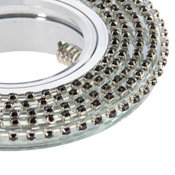 Светильник встраиваемый MR16 DL1662 GU5.3 Glass Ecola Стекло Круг стразы хром FB16RGECB *10/50