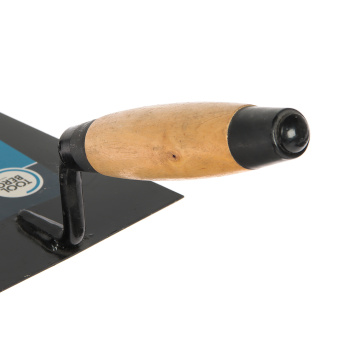 Кельма отделочника стальная T4P, трапеция, деревянная ручка