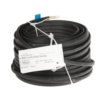 Кабель ВВГнг-LS, 3х2.5 мм², 50 м, черный