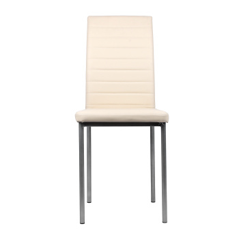 Стул СОРЕНТО ПЛЮС 520x430xh1.100 кожазам КРЕМОВЫЙ+металл.каркас*4