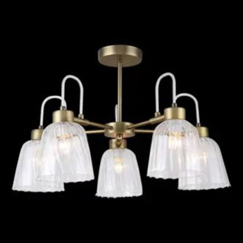 Люстра Illumico IL6238-5CAU-79, E14, 8 ламп, 40 Вт, цвет античная бронза Люстра Illumico IL6238-5CAU-79, E14, 8 ламп, 40 Вт, цвет античная бронза