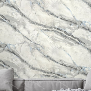 яяяОбои флиз "AS Палитра" Аспект Deluxe Обсидиан (св.-сер.) 70633-14 1,06*10м *1/6