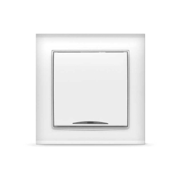Выключатель Бриллиант СП 1кл. белый с подстветкой 10А IP20 UNIVersal 7947397