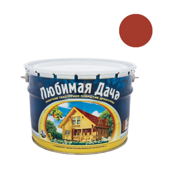 Защитно-декоративное покрытие для древесины алкидное рябина 9 л Любимая Дача *1/55