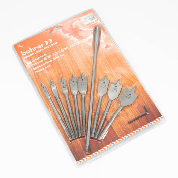 Набор сверел по дереву "Перовых" 8-10-12-16-20-22-25-32мм арт.35201001 Bohrer *1/10/40