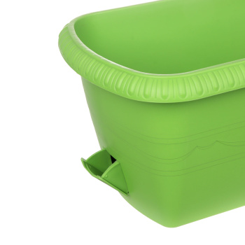 Ящик д/цветов пластм. "Lе Jardin" 40х19х15см с др.реш. прик.вент. Зеленый 108-29 (Tek.A.Tek) *1/10 Ящик д/цветов пластм. "Lе Jardin" 40х19х15см с др.реш. прик.вент. Зеленый 108-29 (Tek.A.Tek) *1/10