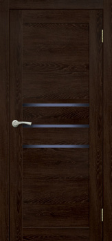 Дверь межкомнатная остеклённая ЦАРГИ ПВХ COMFORT-13 Кедр Венге 3D 700мм BROZEX-WOOD *1