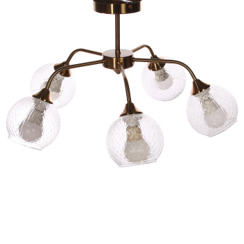 Люстра N5053/5 COP Е27 5*40Вт ( h=310; d=610) VERNER LIGHTING *1