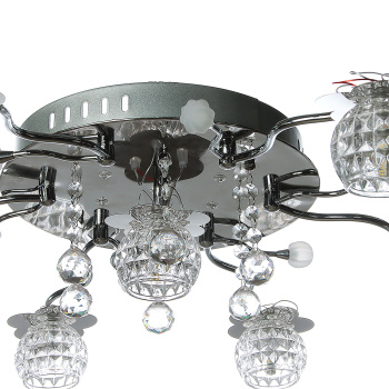 Люстра VERNER LIGHTING Y0423/7, G4, 7 ламп, 1.5 Вт, цвет хром