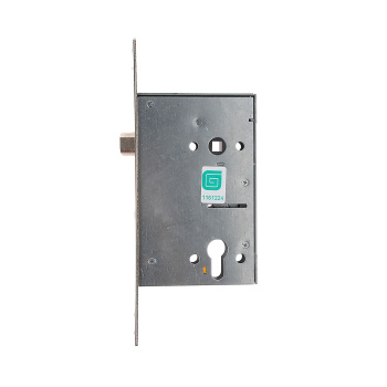 Замок врезной КОРПУС 85мм цил.механизм 3211 хром Гардиан *1/15