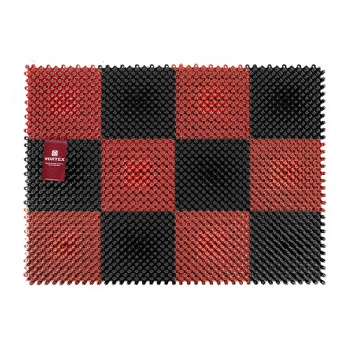 Коврик 42*56 см "VORTEX" черно-красный (арт.23006) *1