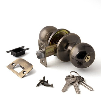 Защелка ШАРИК ключ/фиксатор БРОНЗА 6072-01 АВ Vanger *1/30