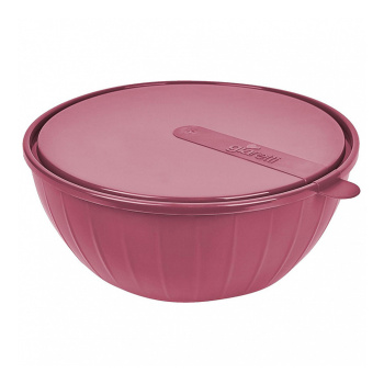 яяяСалатник пластм. "Vanilla" 5л d278мм с крышкой Брусника SE186811054 ("Sugar Spice") *1/16