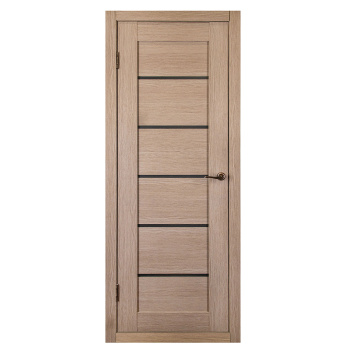 Дверь межкомнатная остеклённая ЦАРГИ COMFORT-2 Лиственница КАКАО 3D 600мм BROZEX-WOOD *1