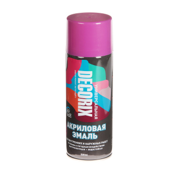 Эмаль-аэрозоль 520 мл DECORIX A12, фиолетовая