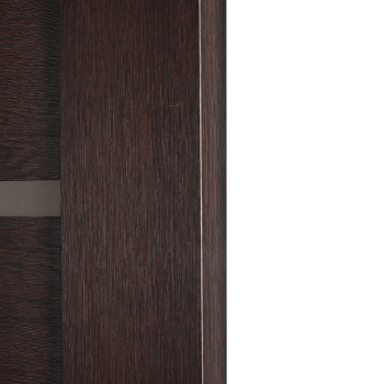 Дверное полотно остекленное BROZEX-WOOD Comfort-2, 2000х600х36 мм, кедр венге 3D