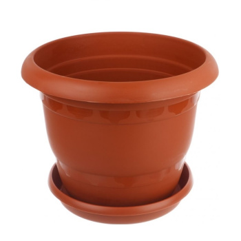 Кашпо пластм. "Toprak" 5,0л d верха 250мм h180мм с поддоном Терракот А5230тр (Копейск)  *1/30