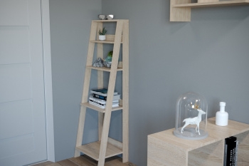 Стеллаж 448*427*1416 Лесенка Шимо светлый *1