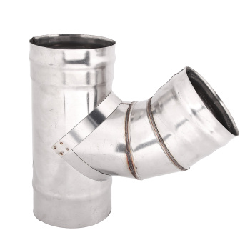 Тройник 135* d.120, нерж, 1,0мм *1/8