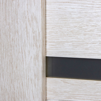 Дверное полотно остекленное BROZEX-WOOD Comfort-2, 2000х600х36 мм, светлый кедр 3D