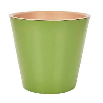 Кашпо пластм. "London" 10,5л d верха 280мм h253мм со вставкой Оливковый IG620810050 *1/6