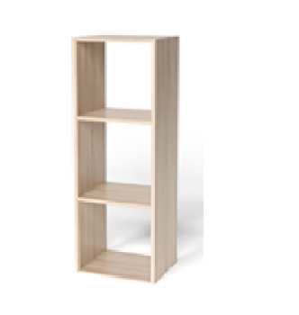 Стеллаж 356*294*1060 3 секции Пентас Дуб Сонома *1