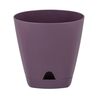 Кашпо пластм. "Amsterdam"  4,0л d верха 200мм h190мм прикор.полив Морозная слива ING6201МС *1/6