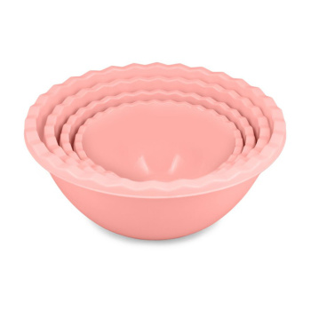 Миска пластм. НАБОР 4шт: 0,55л+0,9л+1,4л+2л арт.68704 ("Полимербыт") *1/8