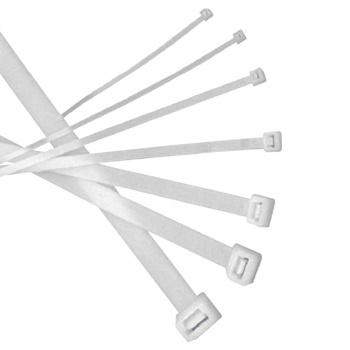 Хомут нейлон 3,6*300мм белый (100шт) АСРемХомут *1/25