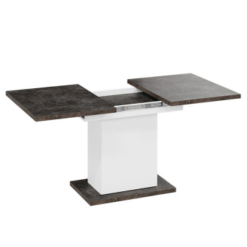 Стол обеденный прямоугольный раздв.Детройт Тип4 800х1200(1635)х h746 Белый, Ателье темный*1