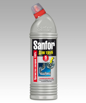 Чист.ср-во д/труб САНФОР 750мл (1559/3308/19432) (СХЗ) *15